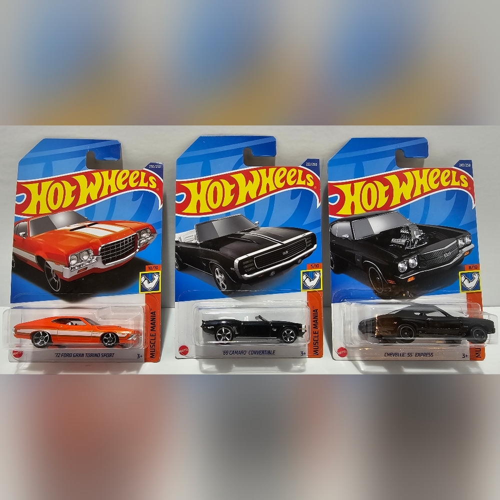 *Special Offer* Hot Wheels Muscle Gran Turino Sport Camaro Convertible Chevelle